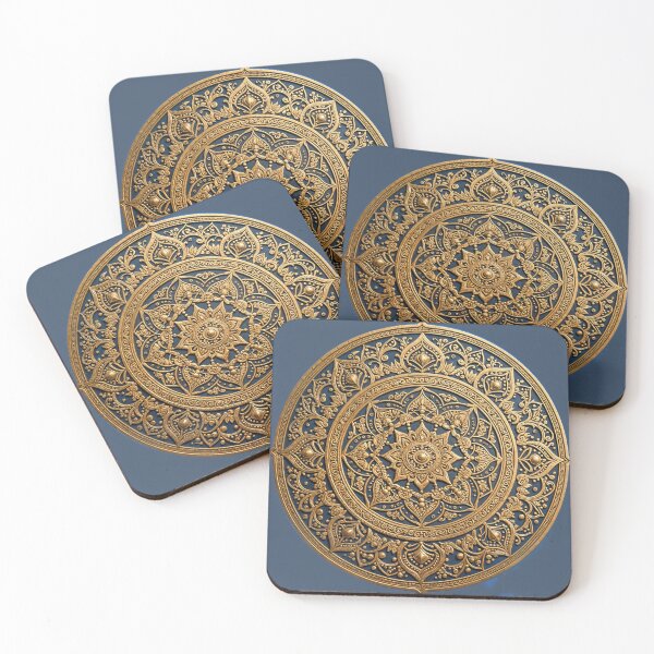 Item preview, Ornate golden mandala of time designed and sold by ShaDeS-AI-Art.