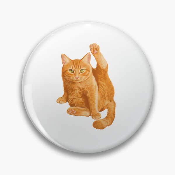Item preview, Funny Orange Tabby Cat Stretching Yoga Pose designed and sold by TeeARTHY.