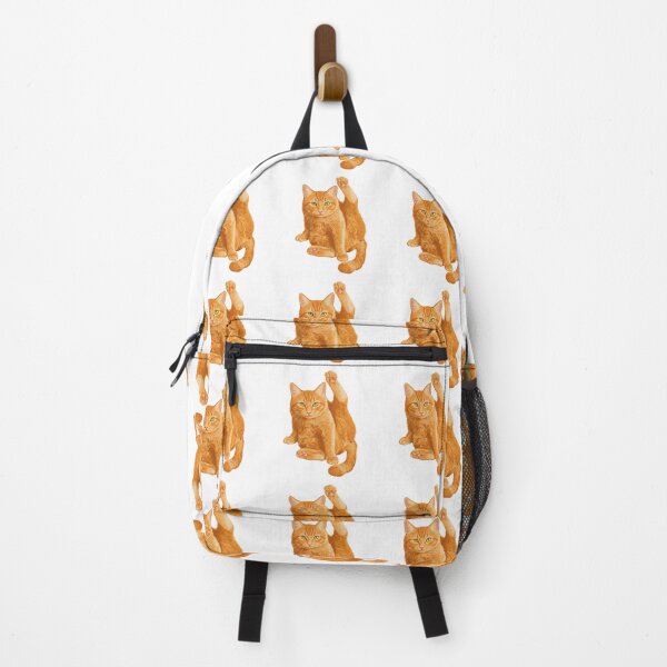 Item preview, Funny Orange Tabby Cat Stretching Yoga Pose designed and sold by TeeARTHY.