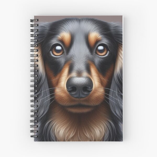 Item preview, long-haired dachshund beautiful head designed and sold by Saxbys.