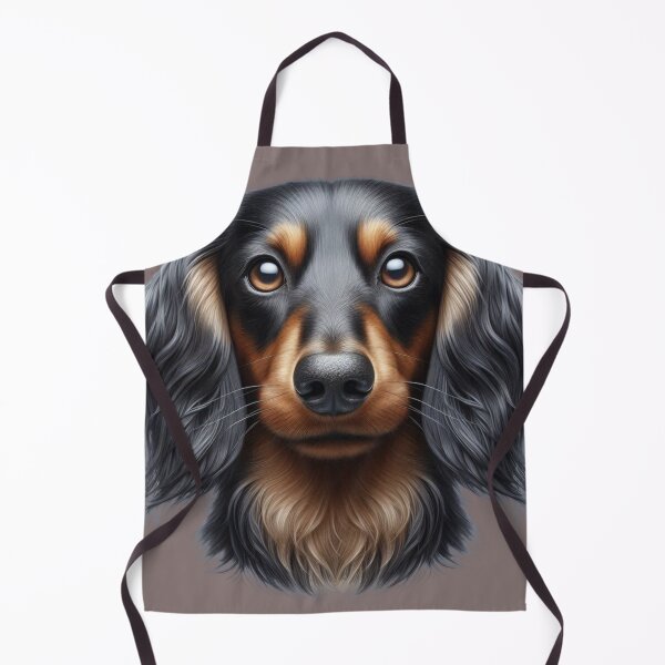 Item preview, long-haired dachshund beautiful head designed and sold by Saxbys.