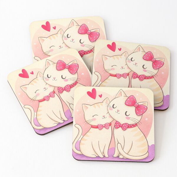 Item preview, Cats romantic couple Happy Valentines Day designed and sold by AhArtMe.