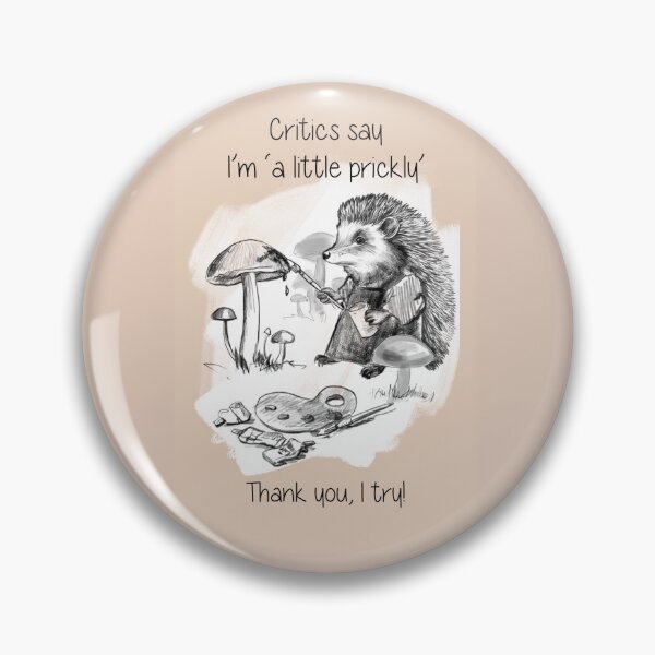 Item preview, Painter Hedgehog in Creative Flow (English text) designed and sold by eli-irzhansky.