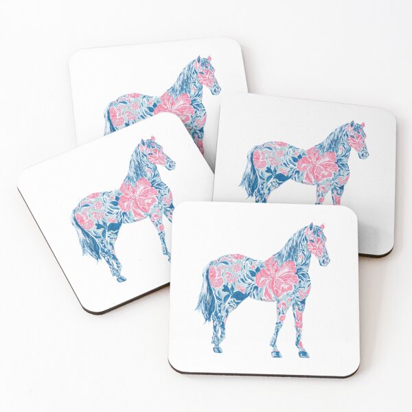 Item preview, Colorful floral horse designed and sold by MendaciousMina.