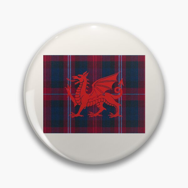 Item preview, ♨ Evans ✨Welsh Tartan – For the Liberty of My Country & y Ddraig Goch - the red dragon v4 designed and sold by WheelieGdArt.