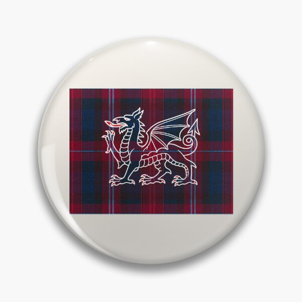 Item preview, Evans ✨Welsh Tartan – For the Liberty of My Country & y Ddraig Goch - the red dragon v3 designed and sold by WheelieGdArt.