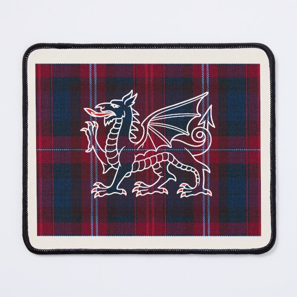 Item preview, Evans ✨Welsh Tartan – For the Liberty of My Country & y Ddraig Goch - the red dragon v3 designed and sold by WheelieGdArt.