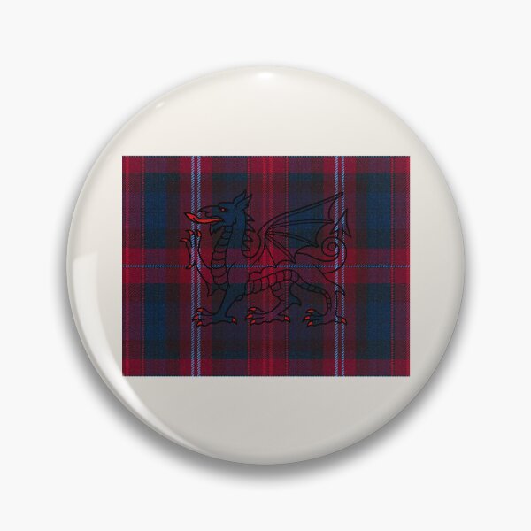 Item preview, Evans ✨Welsh Tartan – For the Liberty of My Country & y Ddraig Goch - the red dragon v2 designed and sold by WheelieGdArt.