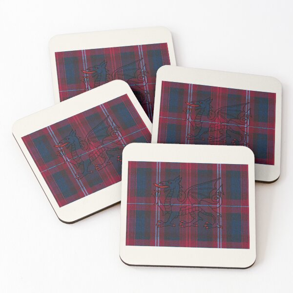Item preview, Evans ✨Welsh Tartan – For the Liberty of My Country & y Ddraig Goch - the red dragon v2 designed and sold by WheelieGdArt.