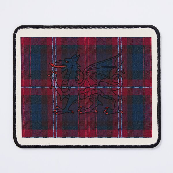 Item preview, Evans ✨Welsh Tartan – For the Liberty of My Country & y Ddraig Goch - the red dragon v2 designed and sold by WheelieGdArt.