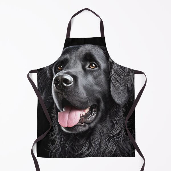 Artikelvorschau, Schöner Kopf eines Flat-Coated Retrievers entworfen und verkauft von Saxbys.