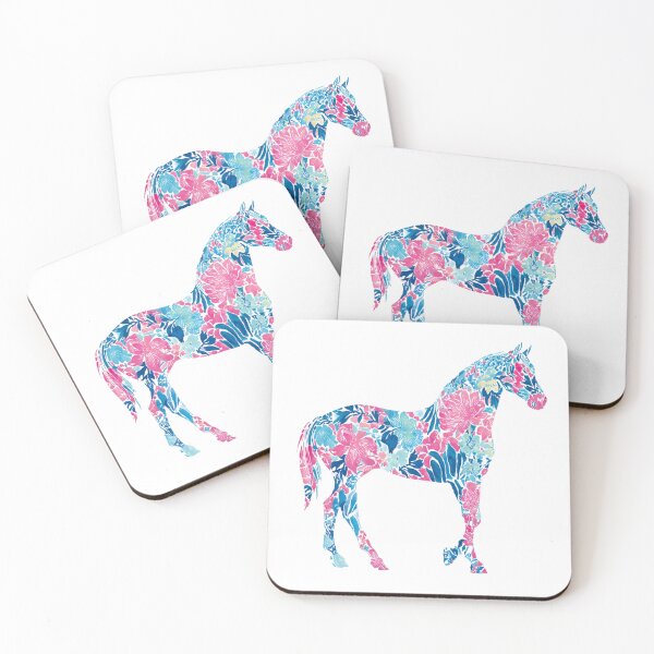 Item preview, Colorful floral horse designed and sold by MendaciousMina.