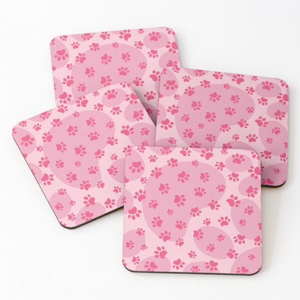 Item preview, Pink paws pattern print designed and sold by leavector.