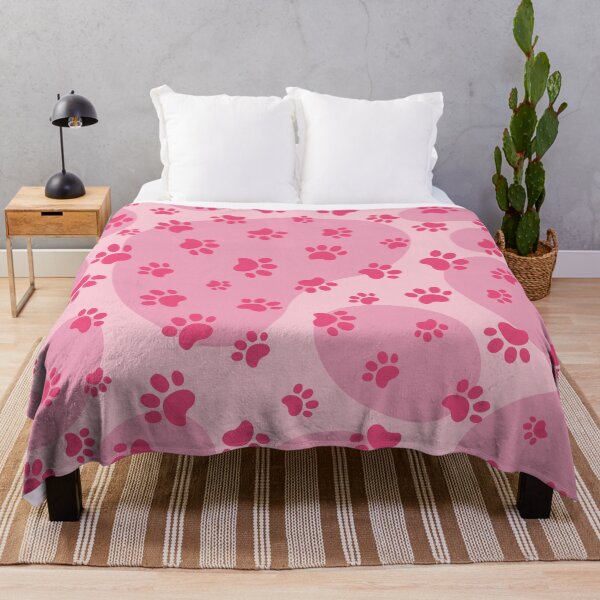 Item preview, Pink paws pattern print designed and sold by leavector.