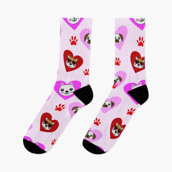 Artikelvorschau, Niedliche Tiergesichter im Herzmuster entworfen und verkauft von GamerGearTees.