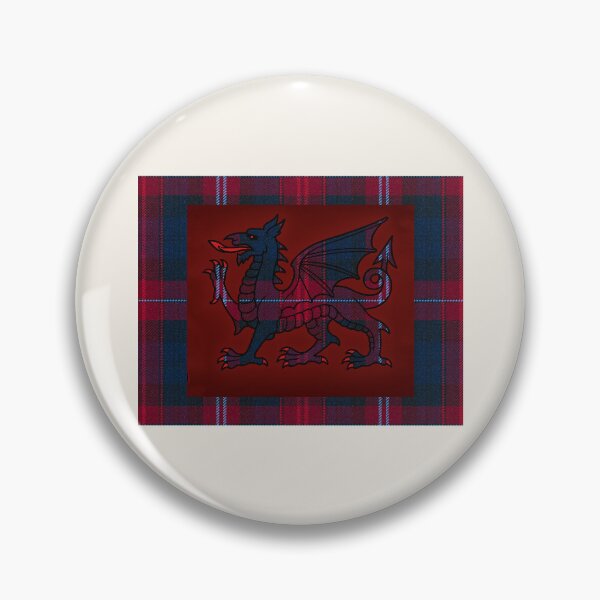 Item preview, Evans ✨Welsh Tartan – For the Liberty of My Country & y Ddraig Goch - the red dragon  designed and sold by WheelieGdArt.