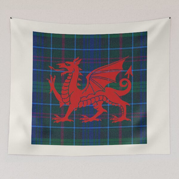 Item preview, Richards - Pritchard ✨Welsh Tartan – With Honour and Love & y Ddraig Goch - the red dragon v4 designed and sold by WheelieGdArt.