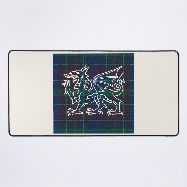 Item preview, Richards - Pritchard ✨Welsh Tartan – With Honour and Love & y Ddraig Goch - the red dragon v3 designed and sold by WheelieGdArt.