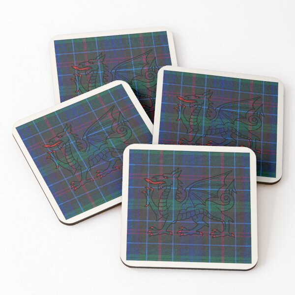 Item preview, Richards - Pritchard ✨Welsh Tartan – With Honour and Love & y Ddraig Goch - the red dragon v2 designed and sold by WheelieGdArt.