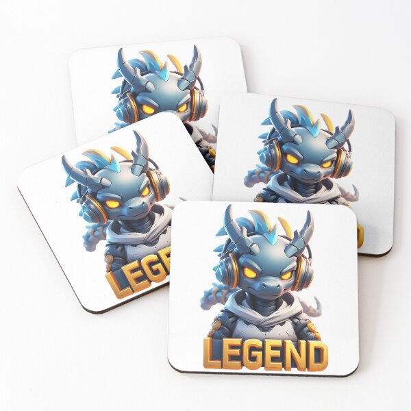 Item preview,  Legendary Blue Dragon Gamer in Headphones designed and sold by newvisionart191.