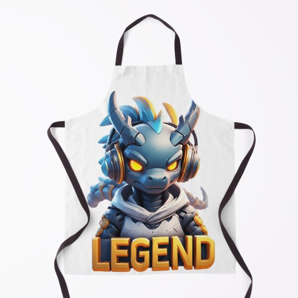 Item preview, Legendary Blue Dragon Gamer in Headphones designed and sold by newvisionart191.