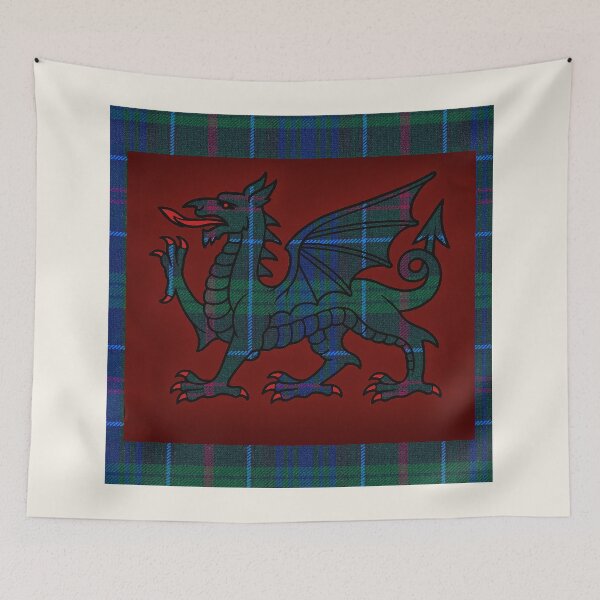 Item preview, Richards - Pritchard ✨Welsh Tartan – With Honour and Love & y Ddraig Goch - the red dragon designed and sold by WheelieGdArt.