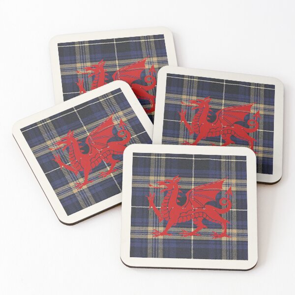 Item preview, Rees ✨Welsh Tartan – The Hope of a Better Age & y Ddraig Goch - the red dragon v4 designed and sold by WheelieGdArt.