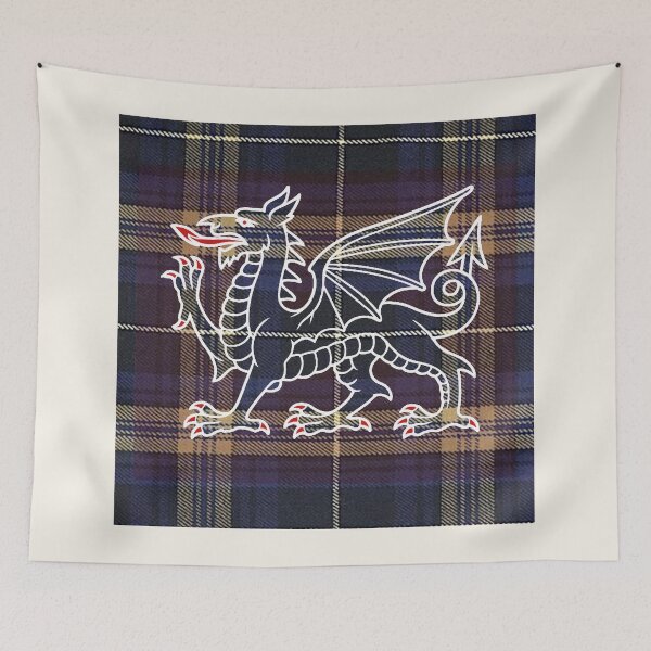 Item preview, Rees ✨Welsh Tartan – The Hope of a Better Age & y Ddraig Goch - the red dragon v3 designed and sold by WheelieGdArt.