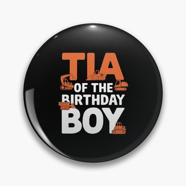 Item preview, Tia of the Birthday Boy Construction Worker Bday Party  designed and sold by AquaKiev.