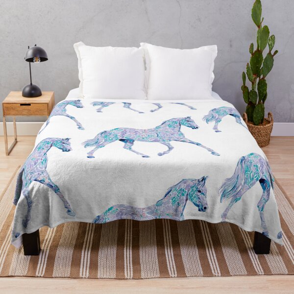 Item preview, Colorful floral horse designed and sold by MendaciousMina.