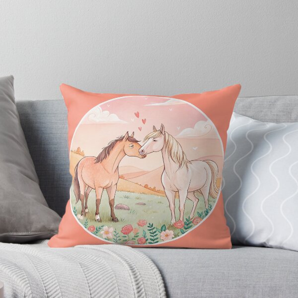 Item preview, Romantic horses couple Happy Valentines Day designed and sold by AhArtMe.