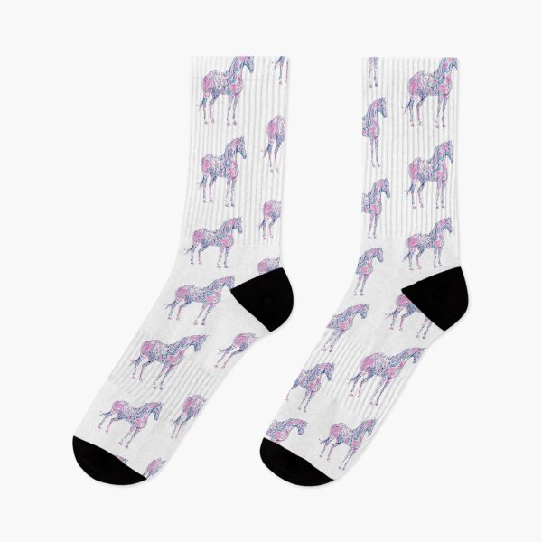 Item preview, Colorful floral horse designed and sold by MendaciousMina.