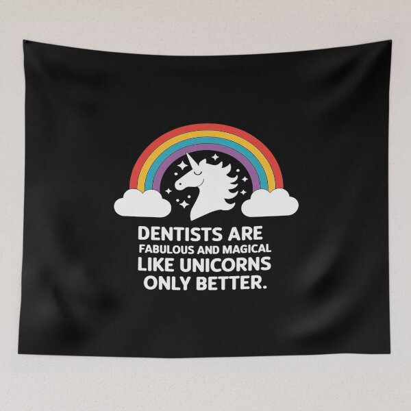 Item preview, Dentists are Magical Like Unicorns Dental Printed  designed and sold by CombatTask.