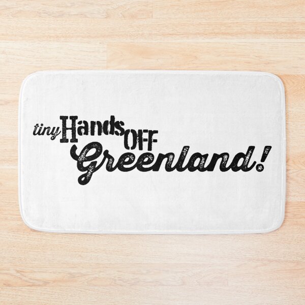 Item preview, Tiny Hands Off Greenland! (Black) designed and sold by BANDOFSCRIBBLE Hollywood.