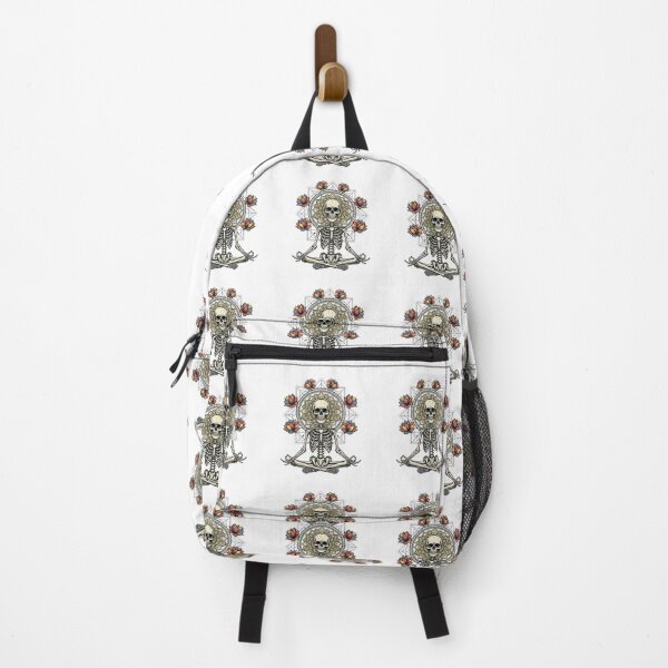 Item preview, Zen Yoga Skeleton Lotus Flower Mandala designed and sold by TeeARTHY.