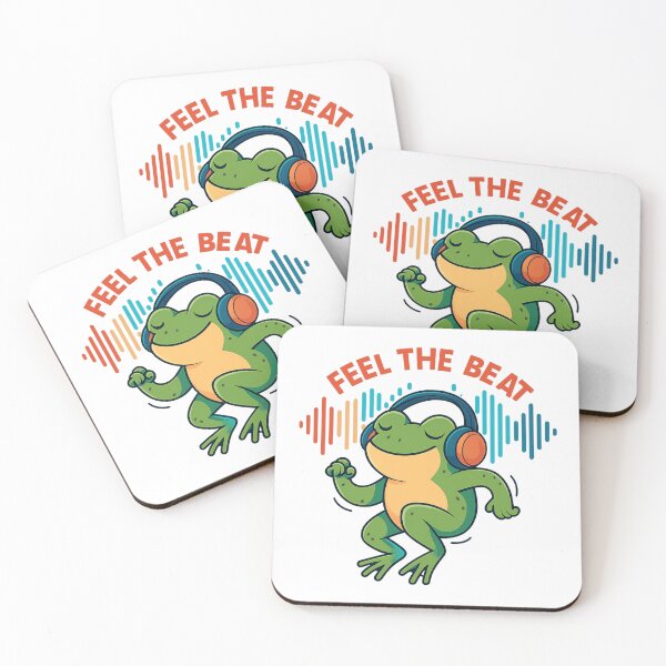 Item preview, Feel the Beat - Dancing Frog with Headphones designed and sold by MKreative Studio.