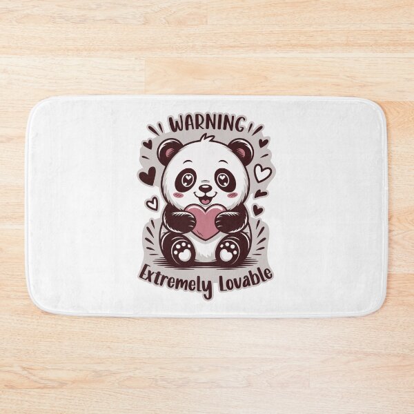 Item preview, Warning: Extremely Lovable Panda Valentine Design designed and sold by FatCatCD.