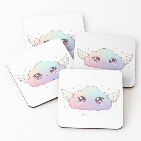 Item preview, Cute Kawaii Pastel Cloud With Angel Wings designed and sold by Saurabh86.