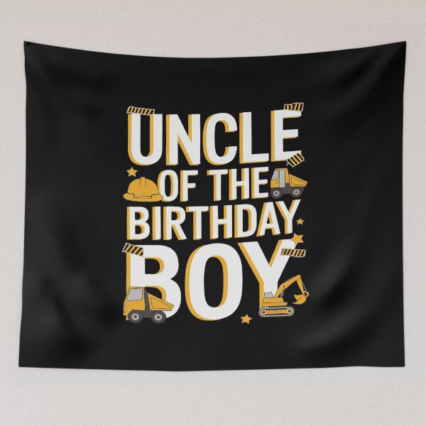 Item preview, Uncle Of The Birthday Boy Construction Family Matching Bday  designed and sold by AquaKiev.