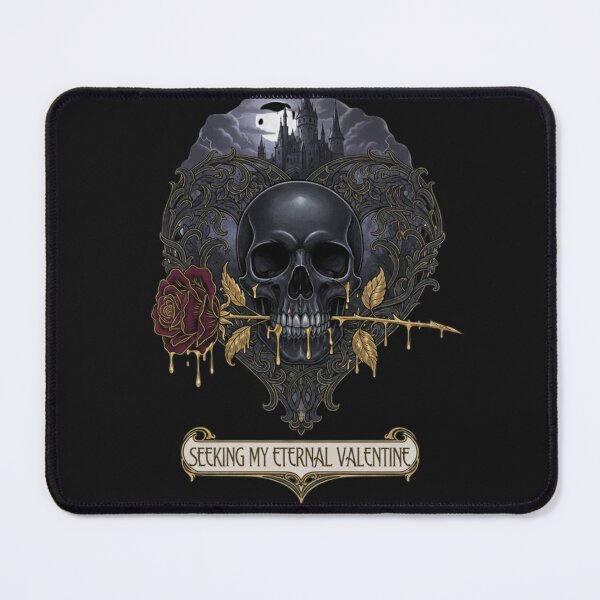 Item preview, Aurum Amantis - Seeking My Eternal Valentine - Gothic Skull & Castle designed and sold by KawisStarr.