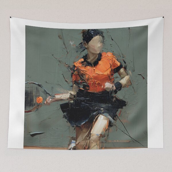 Item preview, Dynamic Tennis Player in Action designed and sold by lautir.