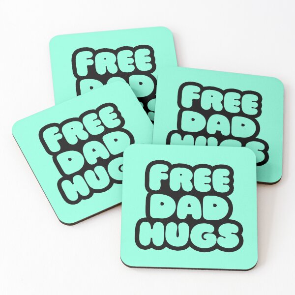 Item preview, Free Dad Hugs - Transparent Black designed and sold by sillyjess.