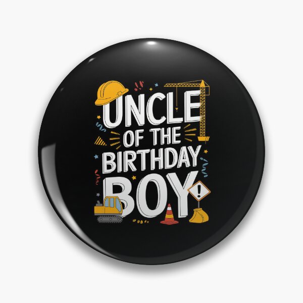 Item preview, Uncle of the Birthday Construction Worker Boy Crew Part  designed and sold by AquaKiev.