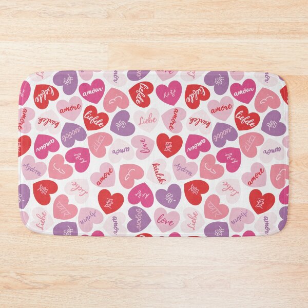 Item preview, love in different languages hearts pattern designed and sold by winterpumpkin.