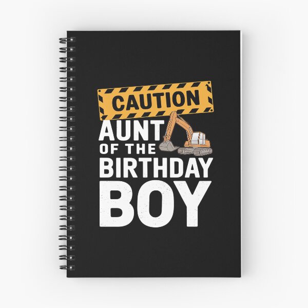 Item preview, vehicle construction excavator Aunt of the Birthday Boy  designed and sold by PowAcademy.