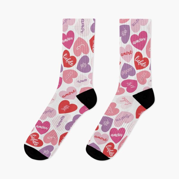 Item preview, love in different languages hearts pattern designed and sold by winterpumpkin.