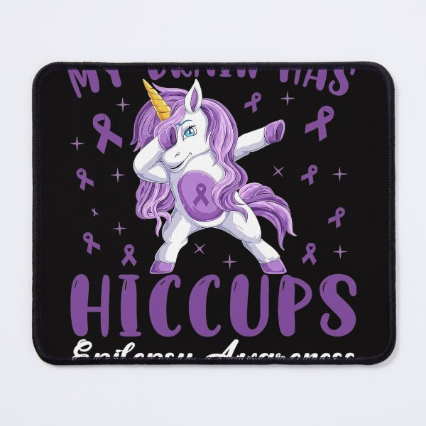 Item preview, My Brain Has Hiccups Epilepsy Awareness Day Dabbing Unicorn designed and sold by berniceschm.
