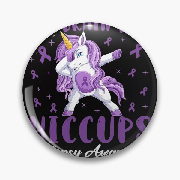 Item preview, My Brain Has Hiccups Epilepsy Awareness Day Dabbing Unicorn designed and sold by berniceschm.