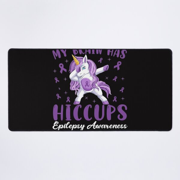 Item preview, My Brain Has Hiccups Epilepsy Awareness Day Dabbing Unicorn designed and sold by berniceschm.