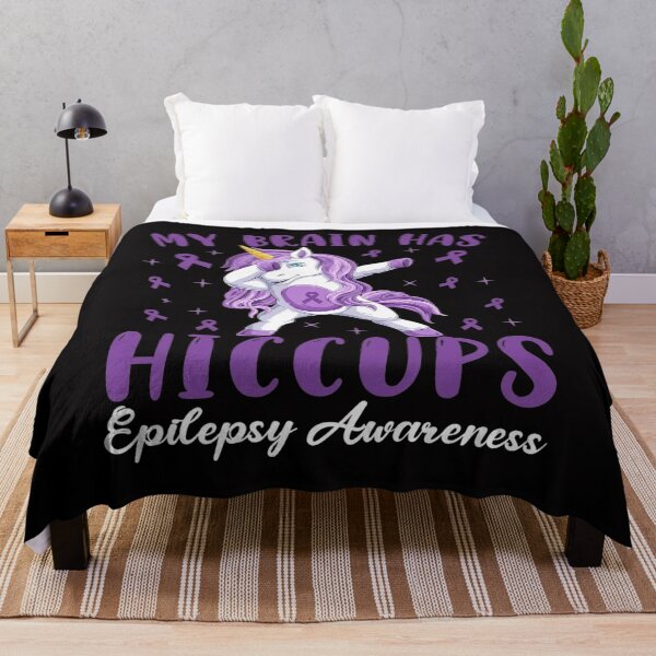 Item preview, My Brain Has Hiccups Epilepsy Awareness Day Dabbing Unicorn designed and sold by berniceschm.